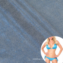 dotted blocking 82 polyamide 18 elastane metallic foil fabric for swimwear